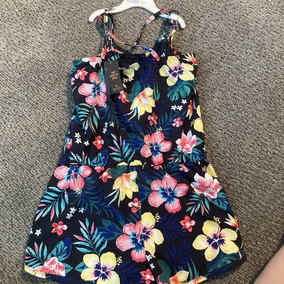 Abercrombie Kids Girls Romper sz Size 13/14 Pool To Play Romper Swimsuit NWT - Picture 8 of 8